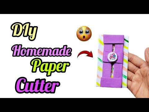 Diy paper cutter making full tutorial 😲🥰/paper cutter making at home/how to make paper cutter#craft