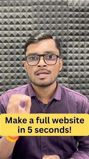 Make a full website in 5 seconds | AI website builder