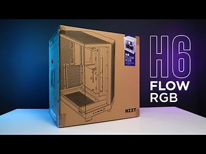 NZXT H6 Flow RGB Compact Dual Chamber PC Case Unboxing & Overview