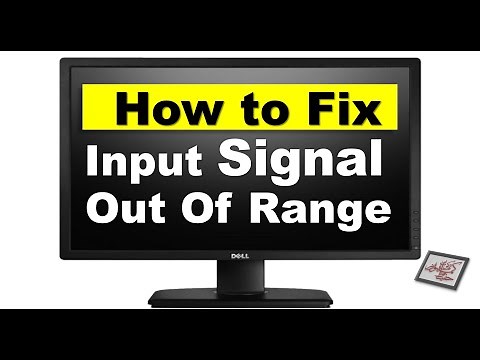 How to fix input signal out of range change setting to 1280 X 1024 | Problem Solved