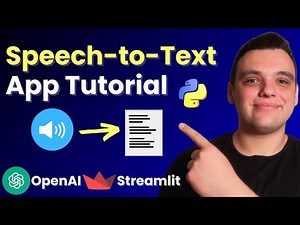 Build a Python Speech to Text App Using OpenAI Whisper API and Streamlit (Step-by-Step Tutorial)