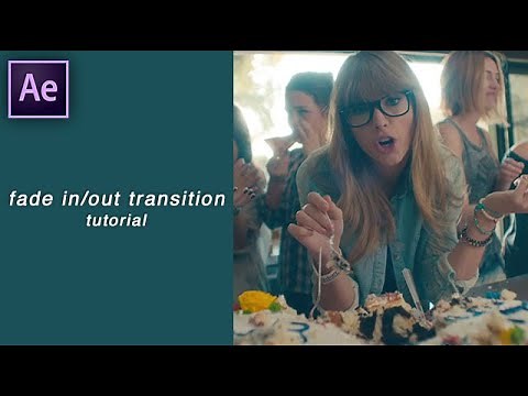 fade in/out transition | after effects tutorial