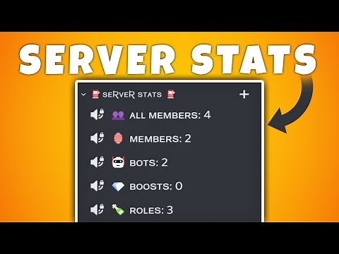 How to setup server stats bot | discord server stats bot