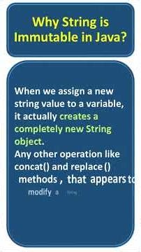 Why String is Immutable in Java? #Java #interviewquestions #corejava #javaprogramming #javaquiz