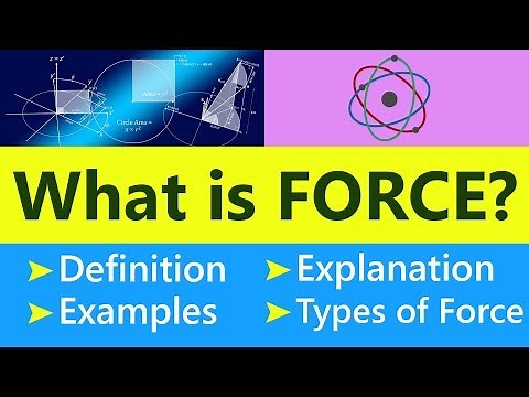 What is Force | Physics Concepts & Terms Explained | Science Terminology Video | SimplyInfo.net