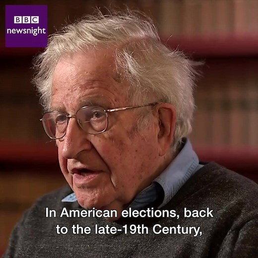 6.5M views · 16 reactions | Noam Chomsky: "The most remarkable thing about the last election was actually Bernie Sanders not Trump" | BBC Newsnight | Facebook