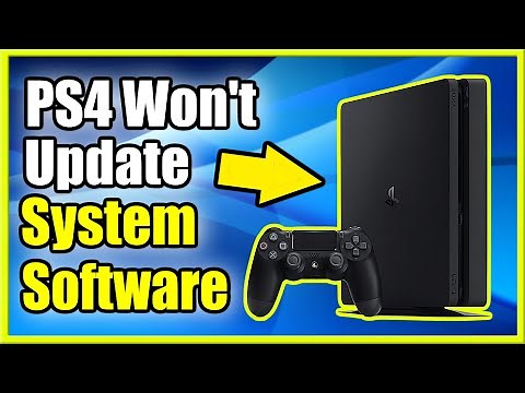 How to FIX PS4 Won't Update System Software (Easy Method!)