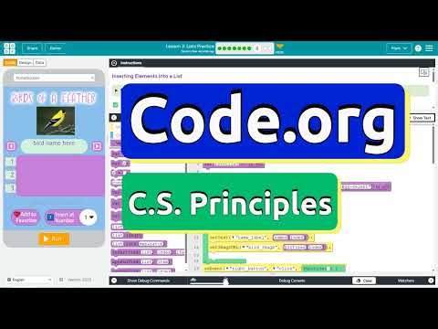 Code.org Lesson 3.8A Lists Practice | Tutorial with Answers | Unit 6 C.S. Principles