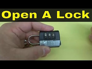 How To Open A Lock If You Forgot The Combination-Full Tutorial