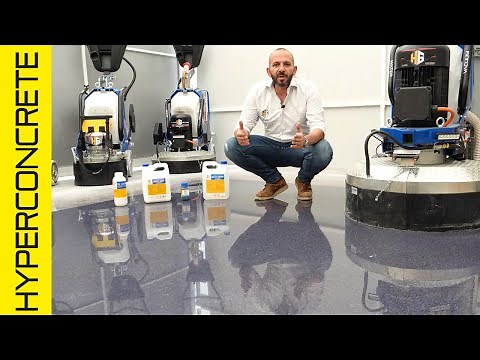 How to Grind and Polish Concrete Floors | Concrete System Process | HyperConcrete® HG Hyper Grinder