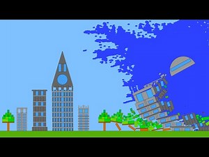 Algodoo | Tsunami simulation