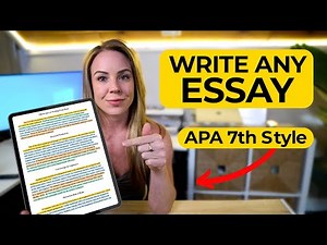 Effortlessly Write ANY Paper Using APA Formatting | Example Included