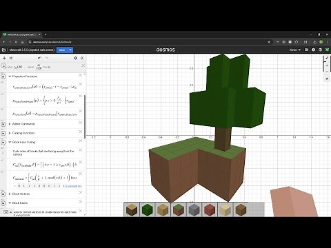 I made Minecraft playable on Desmos Graphing Calculator