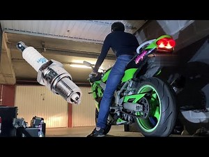 Changing spark plugs on my ZX-6R