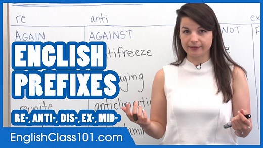 What are the most common prefixes in English? 👩‍🏫 P.S. Want more videos like this? Sign up now for FREE: https://www.englishclass101.com/?src=facebook_prefixes-grammar_fb_video_122822 | Learn English - EnglishClass101.com