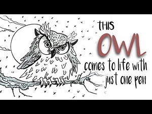 very easy ! step by step tutorial on how to paint a cute OWL like a PRO