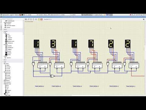 simulIDE Digital Clock