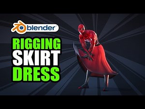 Skirt and dress Rigging in Blender