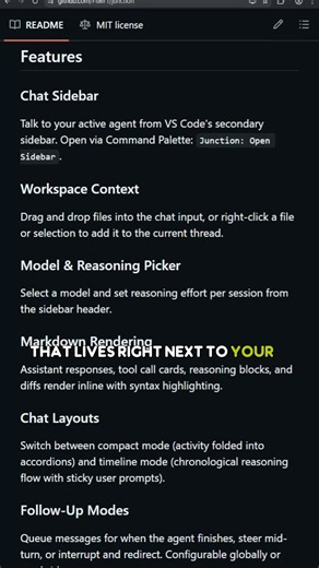 Junction: a VS Code sidebar that runs your local coding agent inside the editor