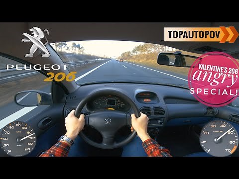 Peugeot 206 1.1i (44kW) |23| 4K TEST DRIVE POV - SOUND, ACCELERATION & FLYING?!