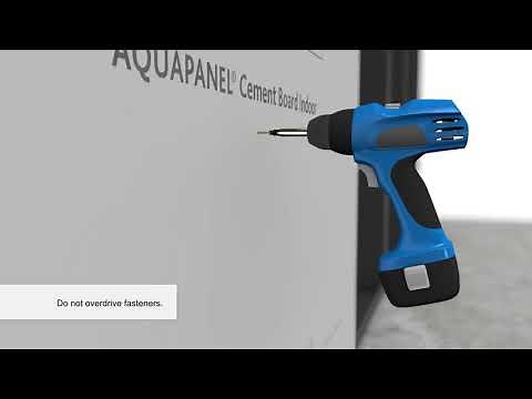 Installation of Knauf AQUAPANEL® Cement Board Indoor