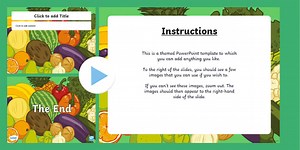 Healthy Food Background for PowerPoint