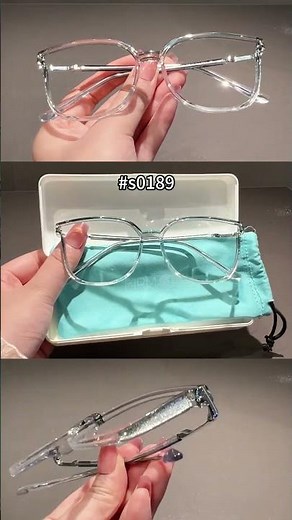 Clear Glasses with Glitter on Sides, Chic for Everyday Look #firmooglasses #eyewearfashion