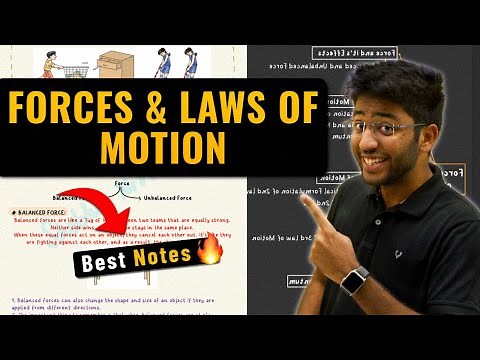 Force and Laws of Motion Class 9 Notes | Class 9 Science Chapter 9 | Shobhit Nirwan
