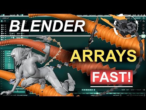 Blender Curved Arrays, Chains, & Cords (In 2 Minutes!!)