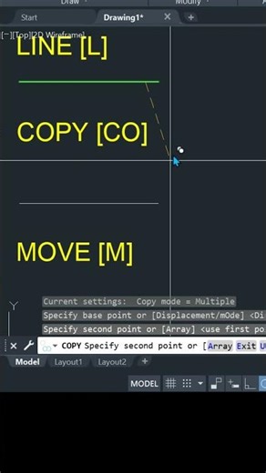 Top 3 AutoCAD Commands in 30 sec #autocadtips #voltsketch#autocad