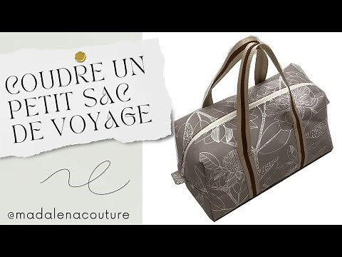 Sewing a small travel bag 🧳 - Madalena Sewing Tutorial