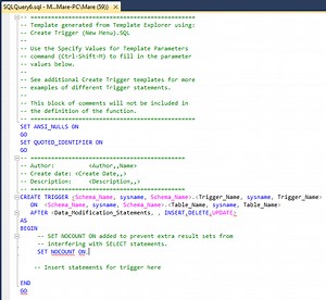 How to create and customize SQL Server Templates