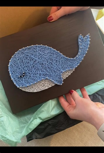 Creative Whale String Art Craft Tutorial