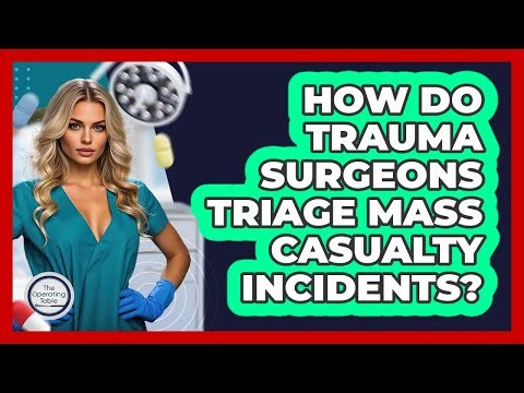 How Do Trauma Surgeons Triage Mass Casualty Incidents? - The Operating Table