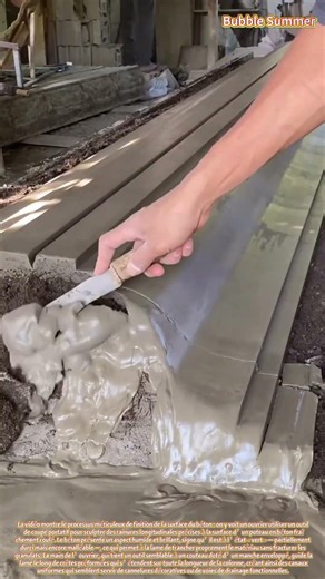 L'art de la finition du béton : sculpter des rainures précises dans les poteaux de structure