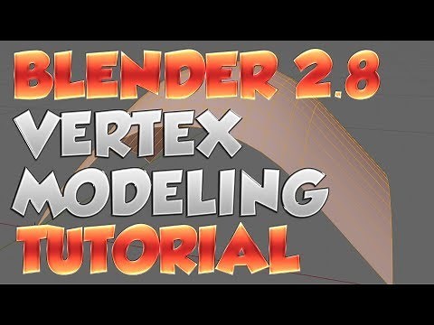 Blender 2.8 Tutorial - Vertex modeling method explained