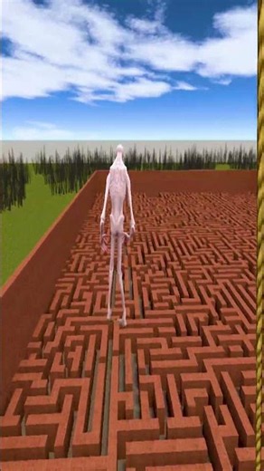 Giant SCP-096 Was Standing Over the Maze Like There Was No Escape #SCP096 #Gmod #GarrysMod