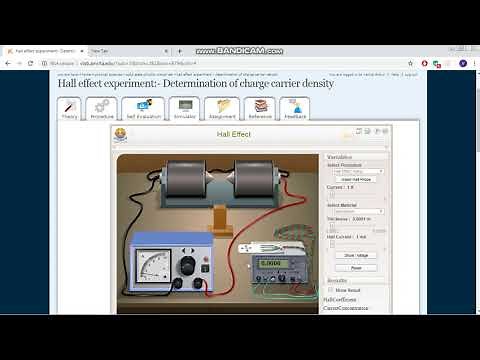 Hall effect - Virtual Lab Experiment