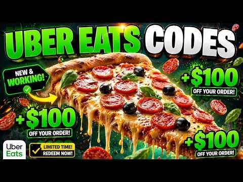 NEW Uber Eats Promo Code 2026 😱 Uber Eats Discount Codes for $100 Credit