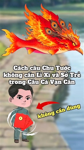 Cách câu chu tước không cần lì xì và Sở trẻ trong câu cá vạn cân #caucavancan #buildagame #shorts