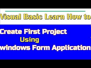 How to Create your first program using Microsoft Visual Basic 2010