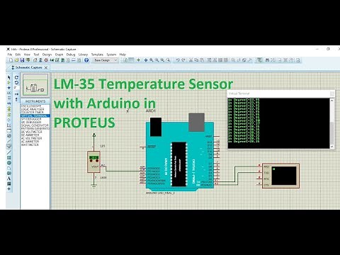 How to use LM35 with arduino in proteus | Temperature sensor with LM 35 and arduino in proteus
