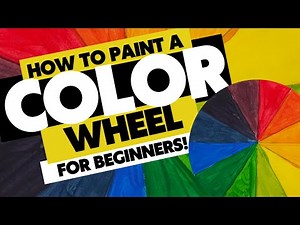 How to Paint a Color Wheel - Beginner Art Lesson #colorwheelchallenge #colorwheel