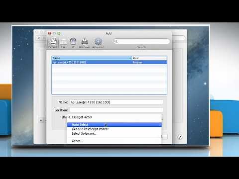 How to add a wireless printer to Mac® OS X™ :Tutorial