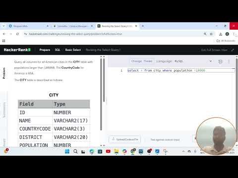 HackerRank solution | Basic Select | Q. 01 revising the select query I | MySQL