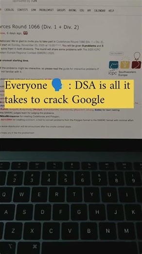 Everyone Says DSA is Enough... Reality Hits Hard😰 #DSA #google #viral