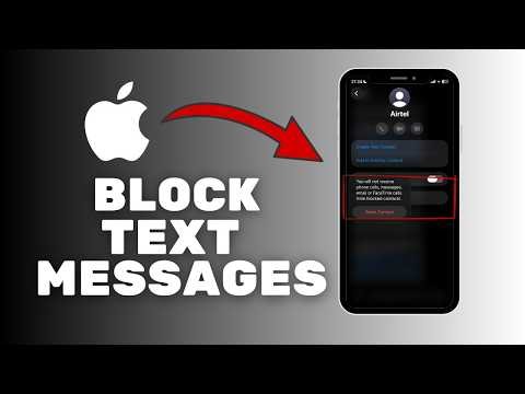 How To Block Text Messages On iPhone