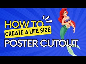 How to design a life size poster board cut out / birthday party or corporate event