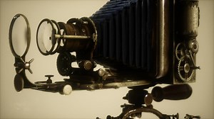 Retro camera with a flash - Free Stock Video