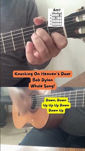 Knocking On Heaven's Door | Bob Dylan | Easy Guitar Lesson #guitarlesson #bobdylan #guitartok